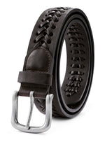 Load image into Gallery viewer, Leather Braided Belts for Men, Handmade, Causal Woven Leather Jeans daily wear
