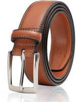 Load image into Gallery viewer, Men&#39;s Genuine Leather Dress Belt, Handmade, 100% Cow Leather, Fashion &amp; Classic Designs for Work Business and Casual
