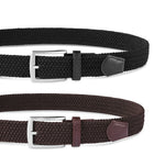 Load image into Gallery viewer, MILORDE Stretch Belt 2Pack,Braided Canvas Woven Elastic Stretch Belts for Men/Women/Junior,Golf Outdoor Activities
