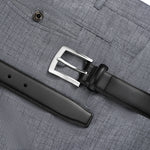 Load image into Gallery viewer, MILORDE Men's Genuine Leather Dress Belt, Handmade, 100% Cow Leather, Fashion &amp; Classic Designs for Work Business and Casual
