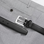 Load image into Gallery viewer, MILORDE Men's Genuine Leather Dress Belt, Handmade, 100% Cow Leather, Fashion &amp; Classic Designs for Work Business and Casual
