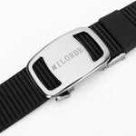 Load image into Gallery viewer, MILORDE Men's Ratchet Nylon Web, 35MM, Dressy Casual Work Belt with Automatic Buckle Quick Release, Full Adjustable
