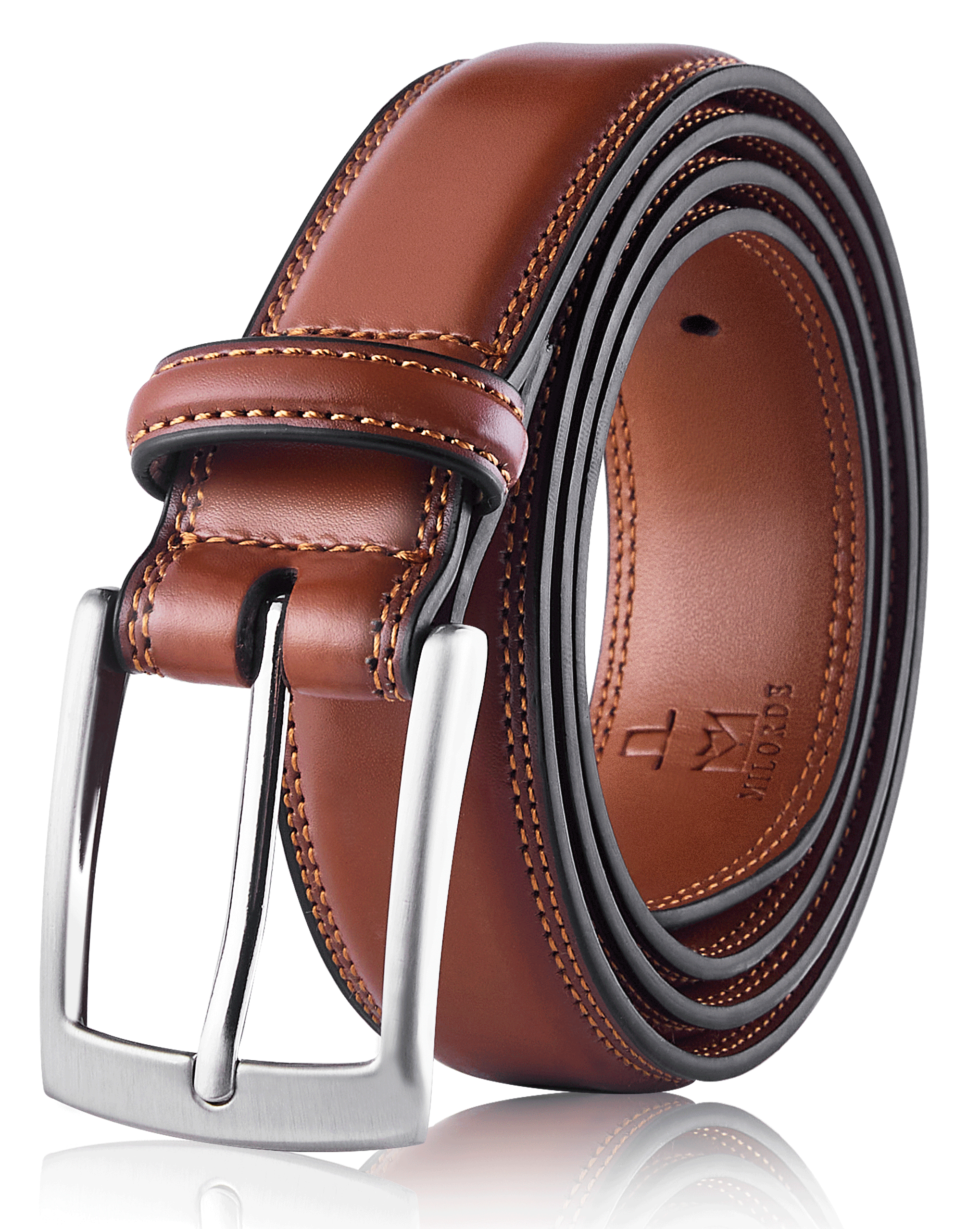 Men's Genuine Leather Dress Belt, Handmade, 100% Cow Leather, Fashion & Classic Designs for Work Business and Casual